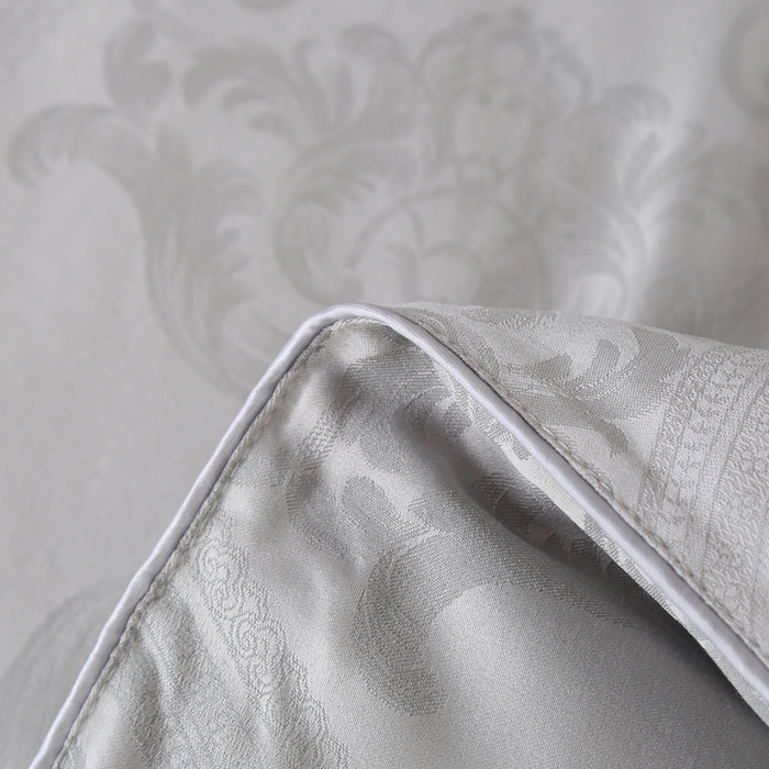 91家纺网 家纺一手货源 找家纺 越宏顺 2025新款60S全棉莫代尔提花.被手工订花.被子母被 浅灰