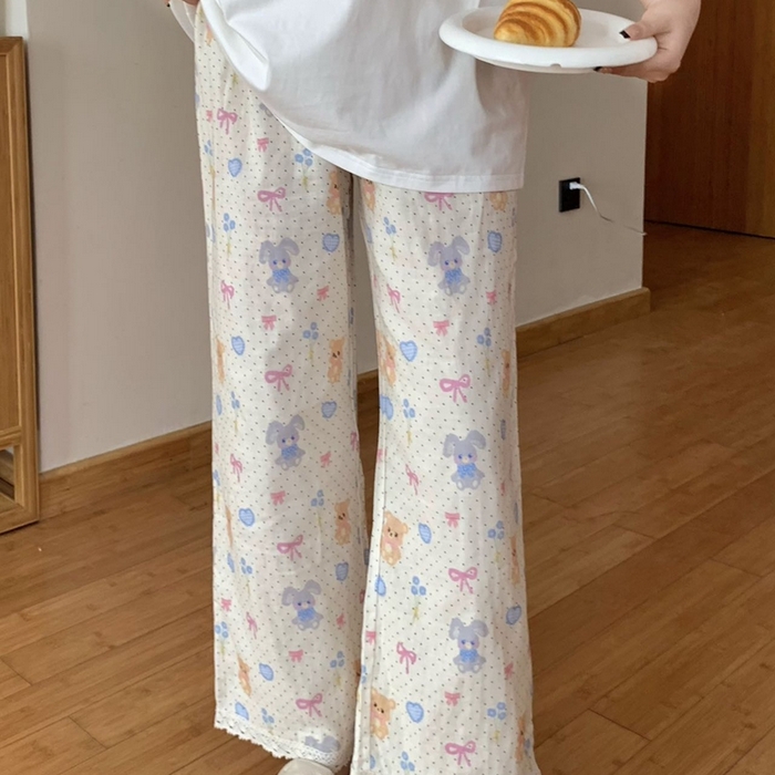 妍景家居生活馆 2025新款甜团团遛弯裤 波点小熊