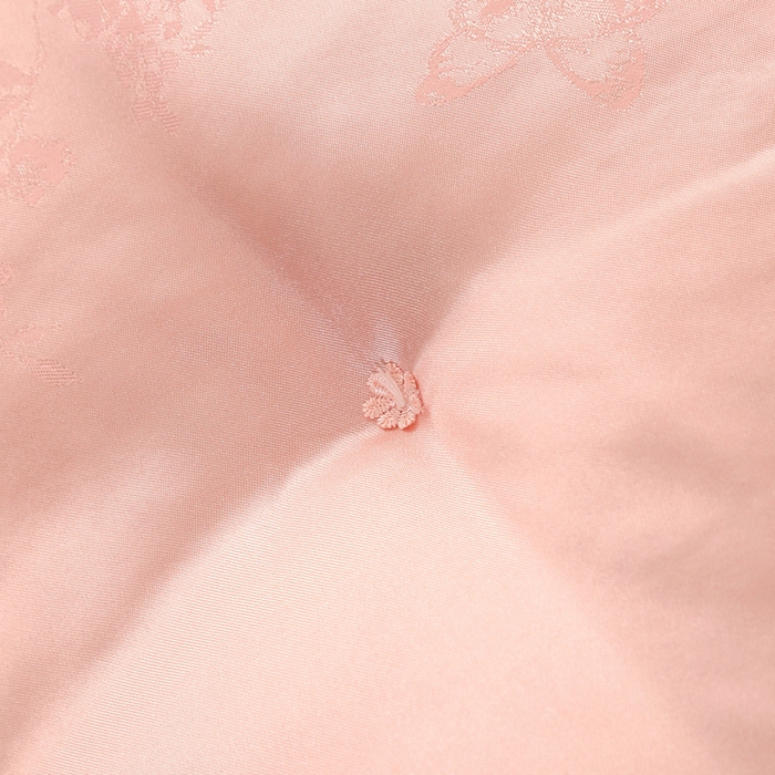 91家纺网 家纺一手货源 找家纺 越宏顺 2025新款仿真丝蝴蝶花手工.被子母被被子被芯 玉色