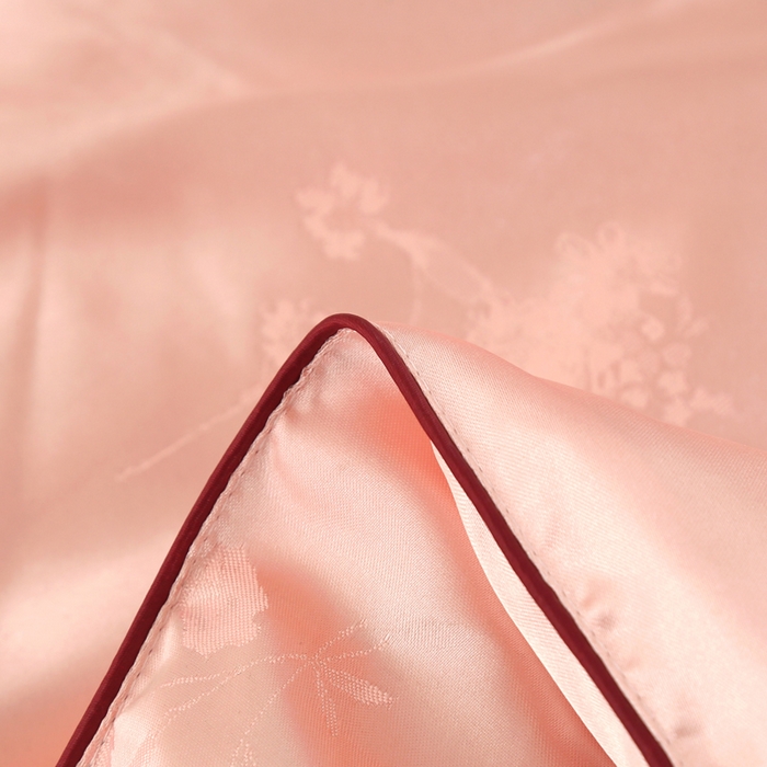 91家纺网 家纺一手货源 找家纺 越宏顺 2025新款仿真丝蝴蝶花手工.被子母被被子被芯 玉色