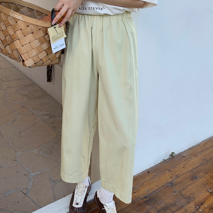 91家纺网 家纺一手货源 找家纺 妍景家居生活馆 2025新款天丝豆乳裤 天丝豆乳裤-淡黄色