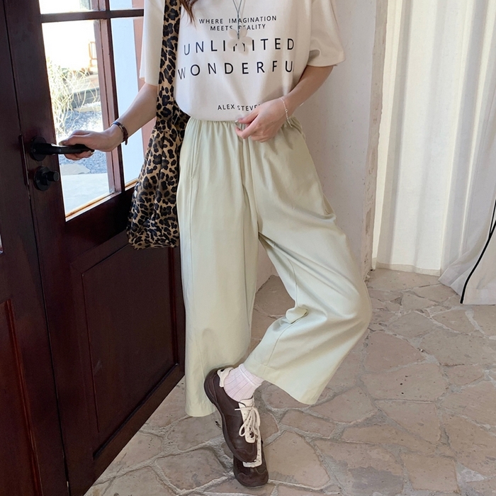 91家纺网 家纺一手货源 找家纺 妍景家居生活馆 2025新款天丝豆乳裤 天丝豆乳裤-淡黄色