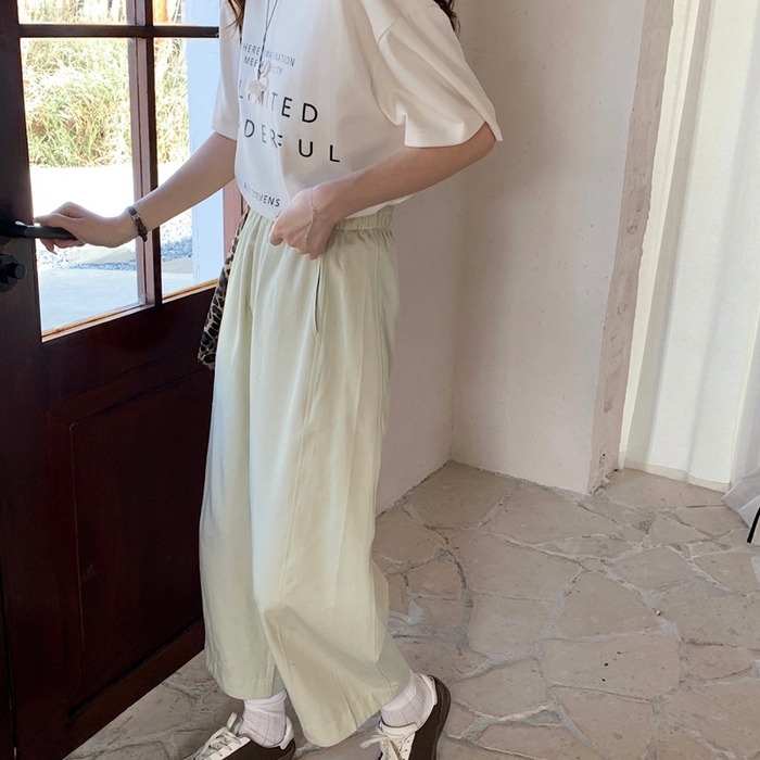 91家纺网 家纺一手货源 找家纺 妍景家居生活馆 2025新款天丝豆乳裤 天丝豆乳裤-淡黄色