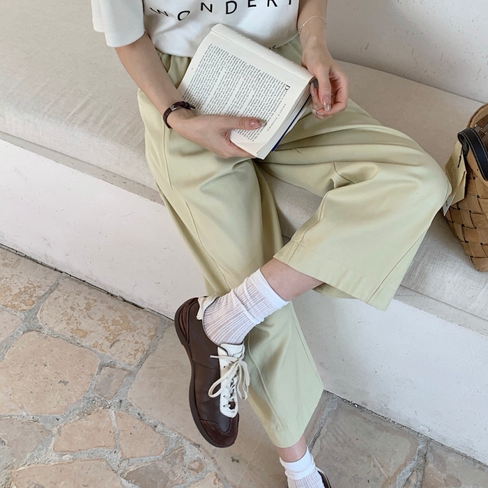 91家纺网 家纺一手货源 找家纺 妍景家居生活馆 2025新款天丝豆乳裤 天丝豆乳裤-淡黄色