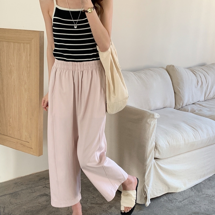 91家纺网 家纺一手货源 找家纺 妍景家居生活馆 2025新款天丝豆乳裤 天丝豆乳裤-淡粉色