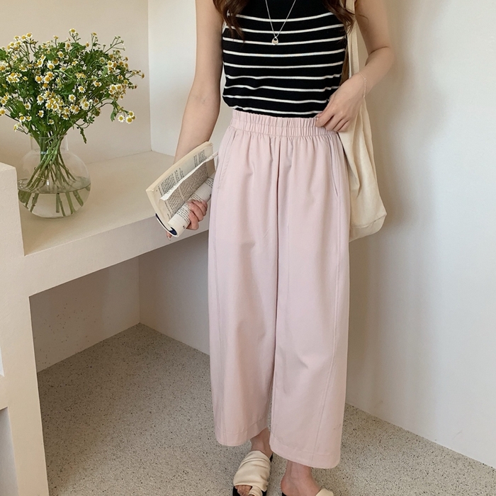 91家纺网 家纺一手货源 找家纺 妍景家居生活馆 2025新款天丝豆乳裤 天丝豆乳裤-淡粉色