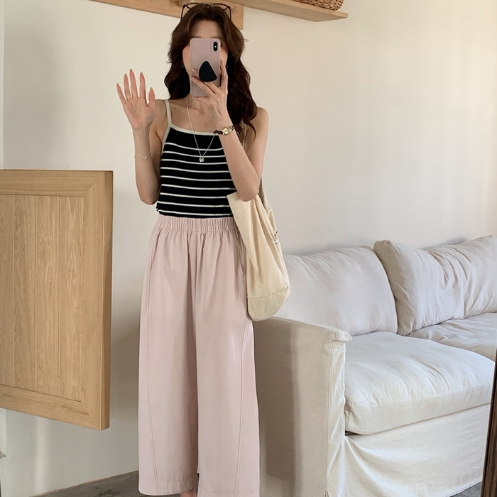 91家纺网 家纺一手货源 找家纺 妍景家居生活馆 2025新款天丝豆乳裤 天丝豆乳裤-淡粉色