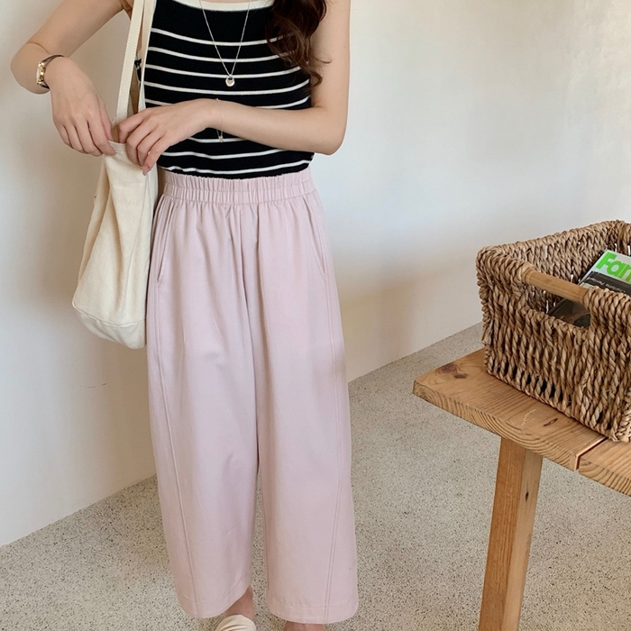 91家纺网 家纺一手货源 找家纺 妍景家居生活馆 2025新款天丝豆乳裤 天丝豆乳裤-淡粉色