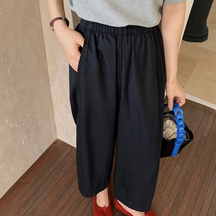 91家纺网 家纺一手货源 找家纺 妍景家居生活馆 2025新款天丝豆乳裤 天丝豆乳裤-黑色