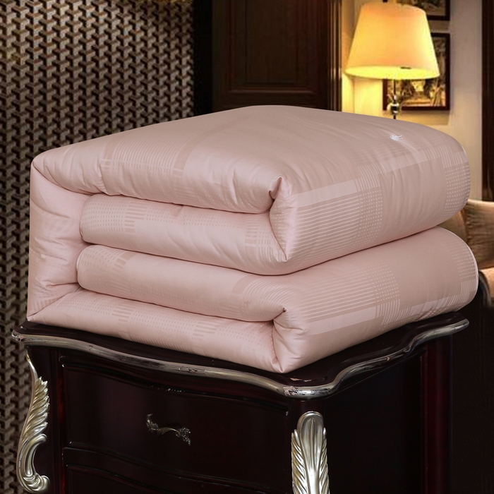 91家纺网 家纺一手货源 找家纺 越宏顺 2025新款80s全棉提花手工.被 被子被芯 豆沙