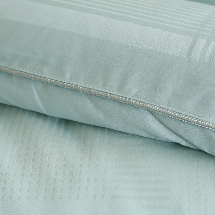 91家纺网 家纺一手货源 找家纺 越宏顺 2025新款80s全棉提花手工.被 被子被芯 豆绿