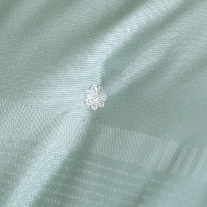 91家纺网 家纺一手货源 找家纺 越宏顺 2025新款80s全棉提花手工.被 被子被芯 豆绿