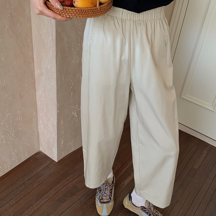 91家纺网 家纺一手货源 找家纺 妍景家居生活馆 2025新款天丝豆乳裤 天丝豆乳裤-奶杏色