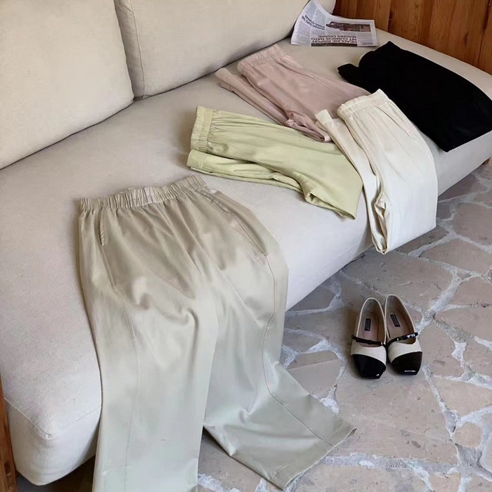 91家纺网 家纺一手货源 找家纺 妍景家居生活馆 2025新款天丝豆乳裤 组合图仅供展示不可下单