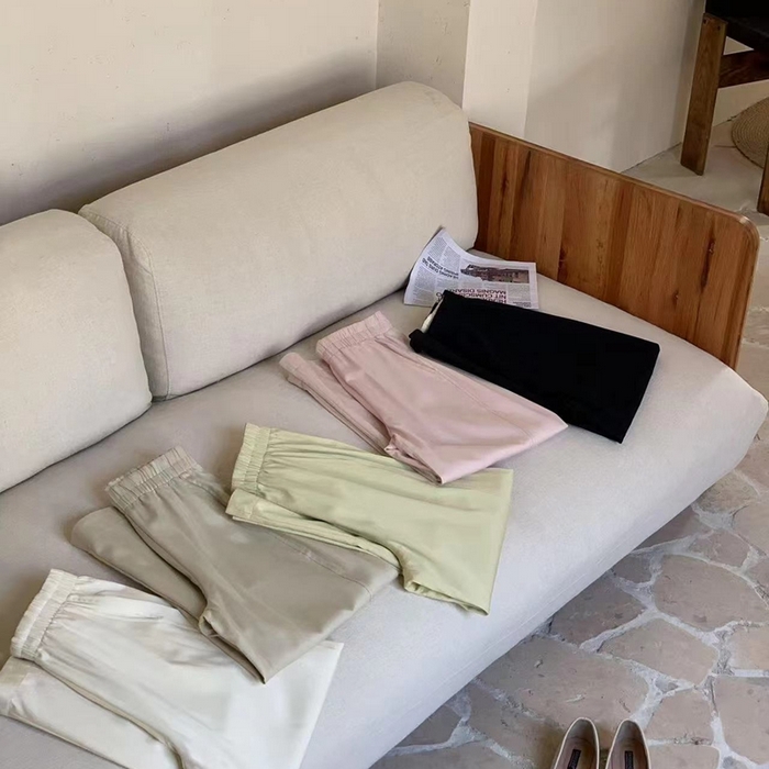 91家纺网 家纺一手货源 找家纺 妍景家居生活馆 2025新款天丝豆乳裤 组合图仅供展示不可下单