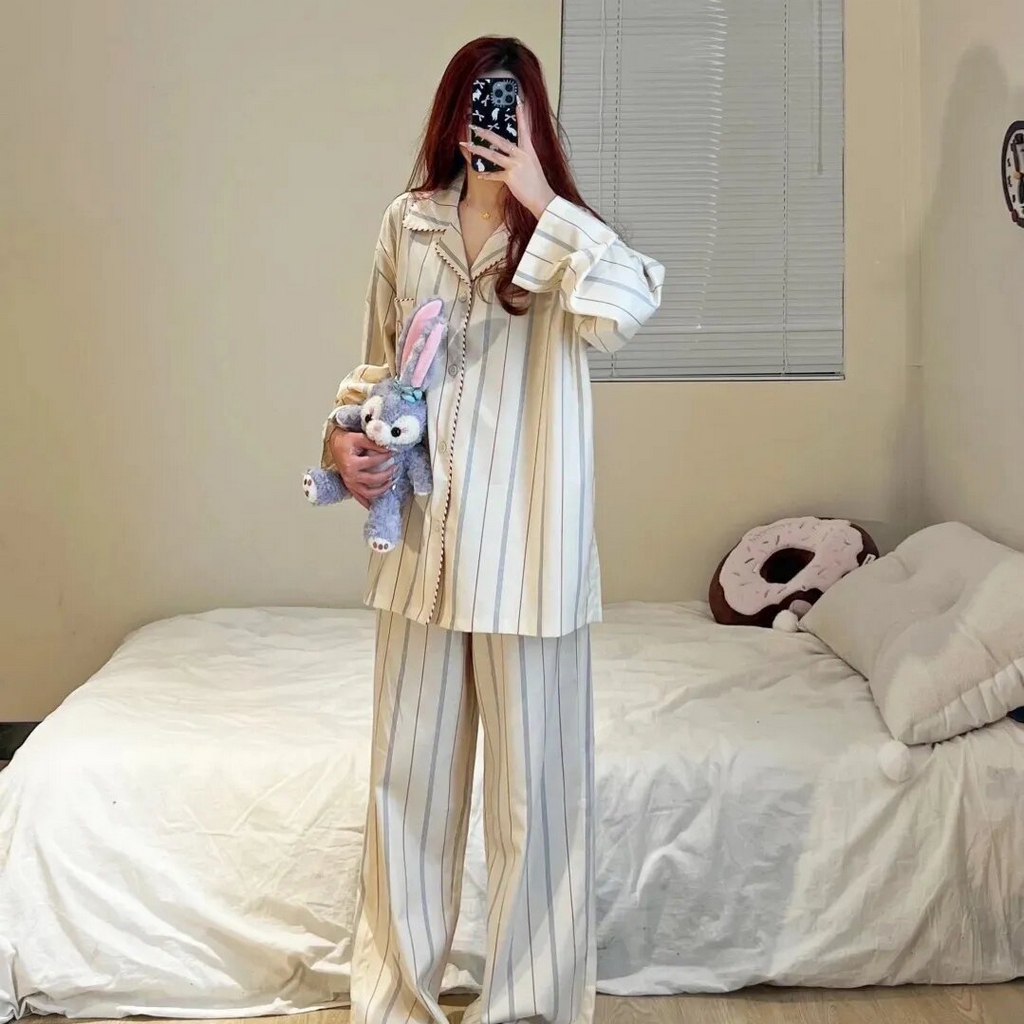 91家纺网 家纺一手货源 找家纺 （总）观月轩家纺 2025新款天丝棉长袖长裤套装-小王子