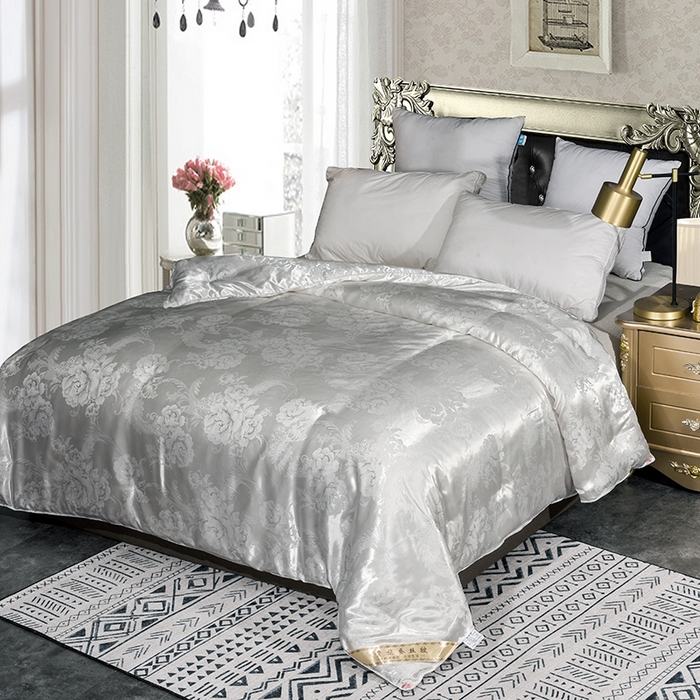 91家纺网 家纺一手货源 找家纺 越宏顺 2025新款牡丹花定制款.被客户定制被子被芯定制款不退不换 白色