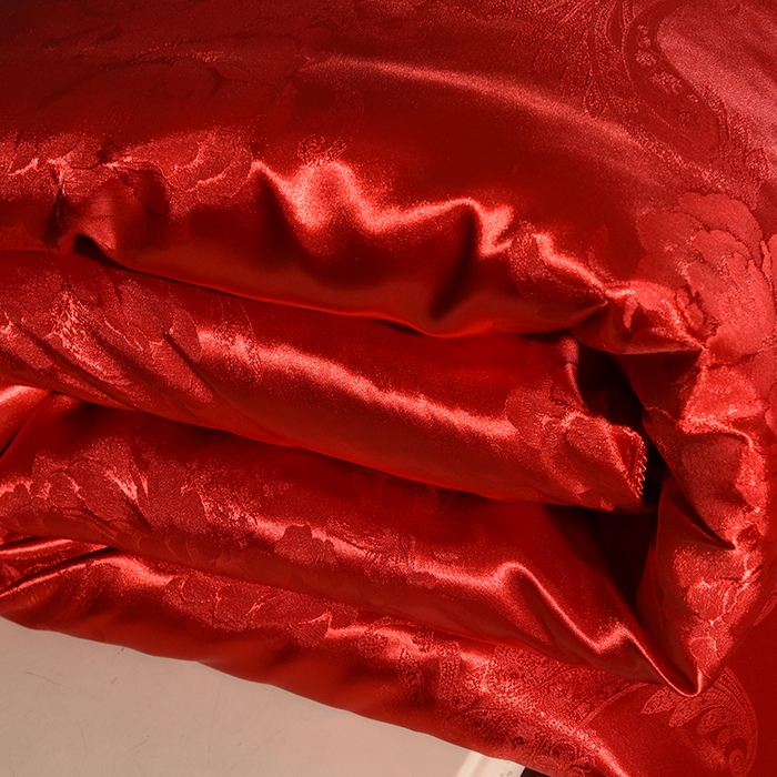 91家纺网 家纺一手货源 找家纺 越宏顺 2025新款牡丹花定制款.被客户定制被子被芯定制款不退不换 大红