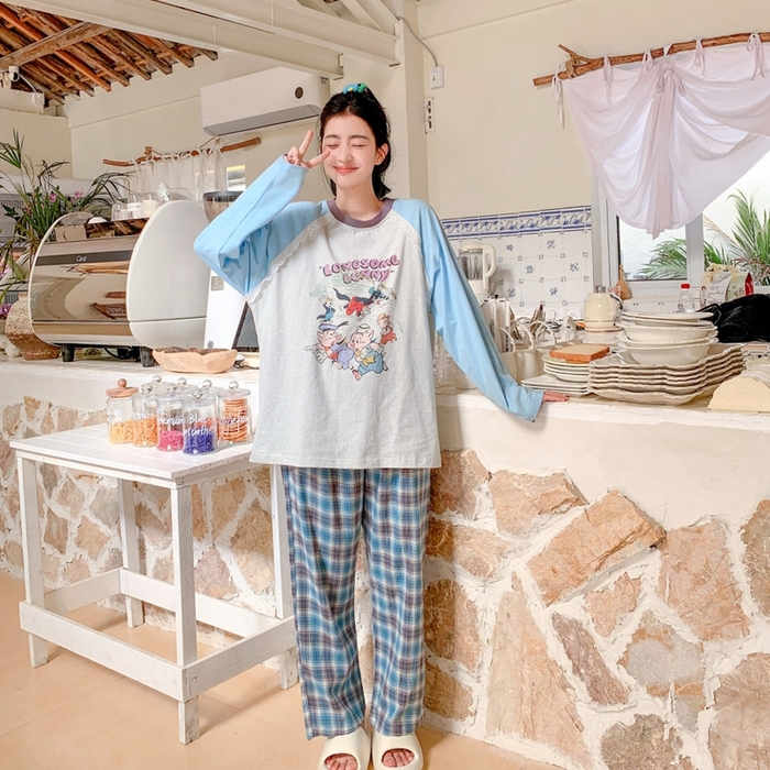 91家纺网 家纺一手货源 找家纺 （总）妍景家居生活馆 2025新款秋野叙集家居服