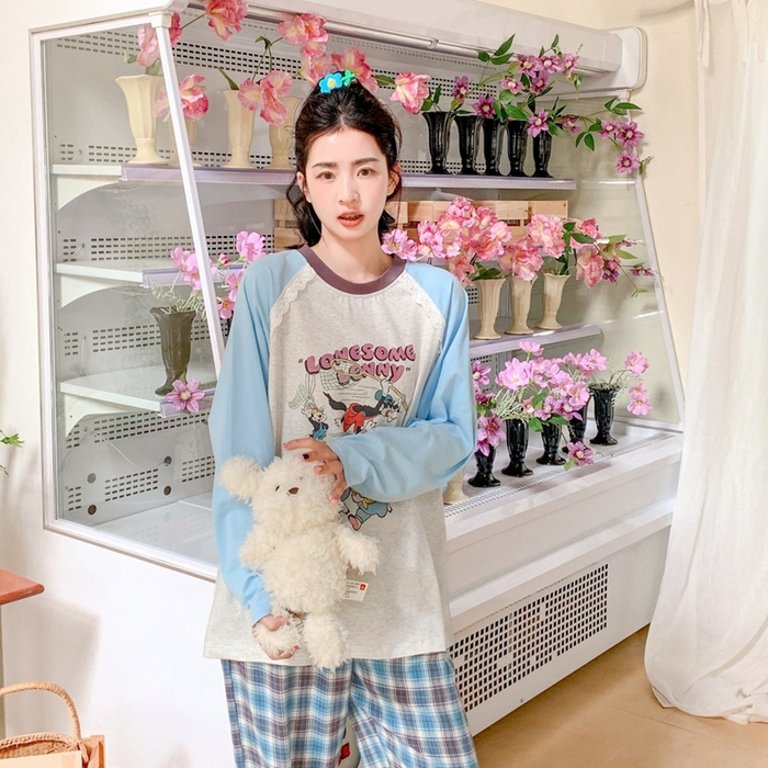 91家纺网 家纺一手货源 找家纺 （总）妍景家居生活馆 2025新款秋野叙集家居服