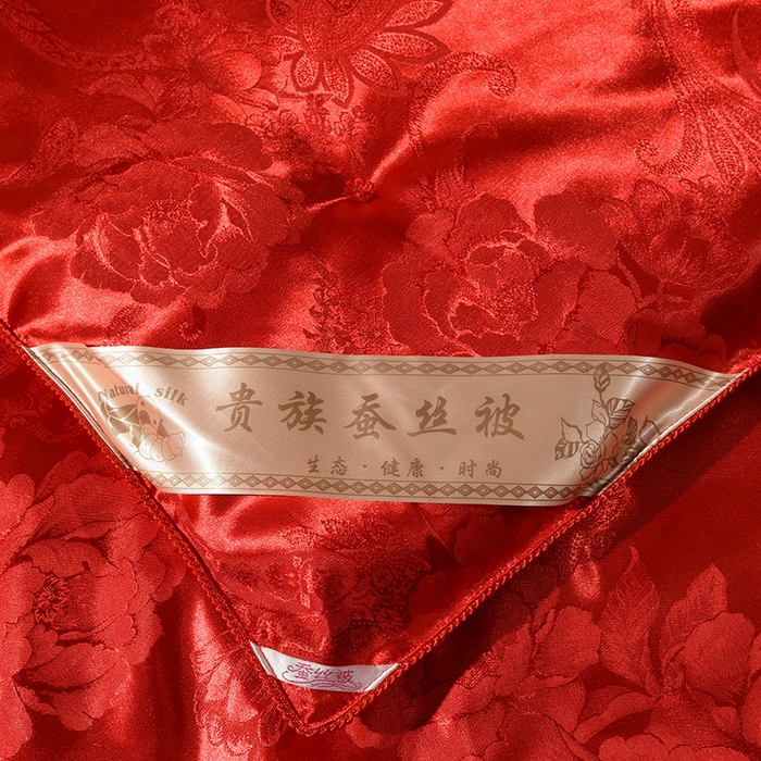 91家纺网 家纺一手货源 找家纺 越宏顺 2025新款牡丹花定制款.被客户定制被子被芯定制款不退不换 大红