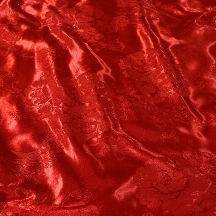 91家纺网 家纺一手货源 找家纺 越宏顺 2025新款牡丹花定制款.被客户定制被子被芯定制款不退不换 大红