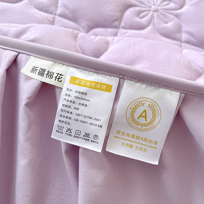 91家纺网 家纺一手货源 找家纺 （总）鼎丰家纺 2025新款-100%新疆棉花夹棉床裙