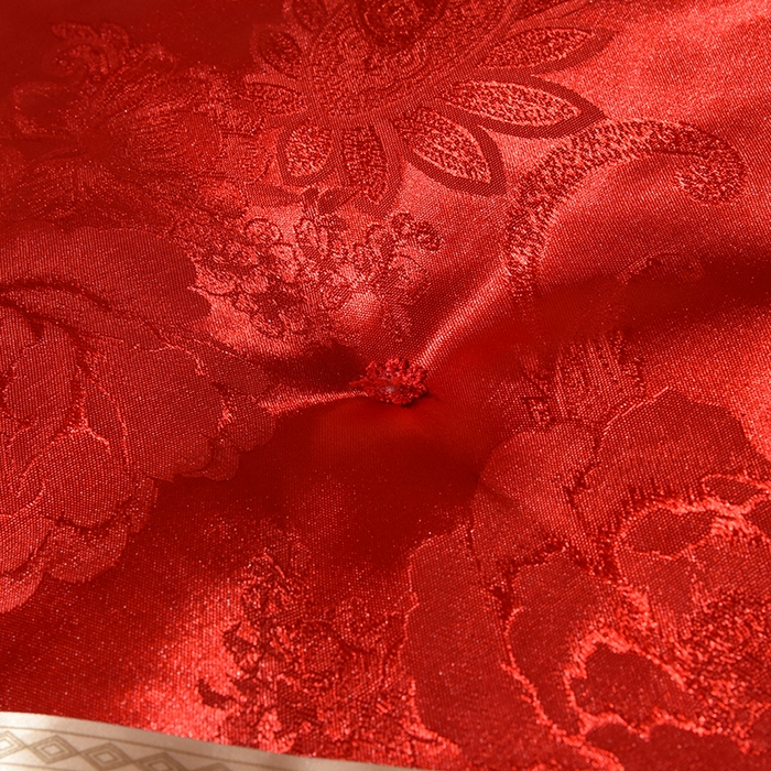 91家纺网 家纺一手货源 找家纺 越宏顺 2025新款牡丹花定制款.被客户定制被子被芯定制款不退不换 大红