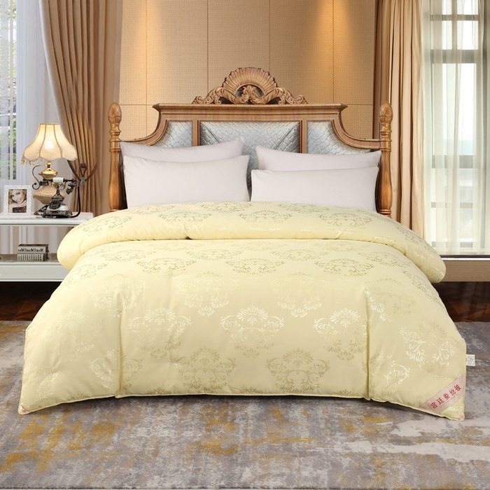 91家纺网 家纺一手货源 找家纺 越宏顺 2025新款被子春秋被东被芯子母被 米黄