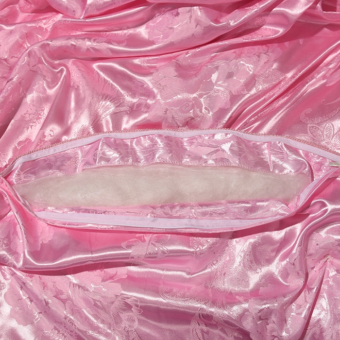 91家纺网 家纺一手货源 找家纺 越宏顺 2025新款牡丹花定制款.被客户定制被子被芯定制款不退不换 粉色