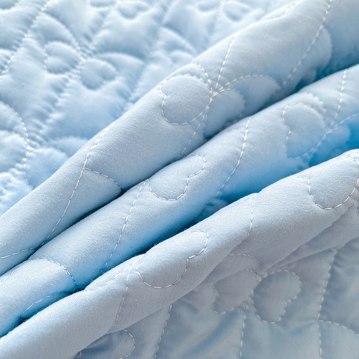 91家纺网 家纺一手货源 找家纺 鼎丰家纺 2025新款蕾丝夹棉床裙-洛可可系列 洛可可-蓝