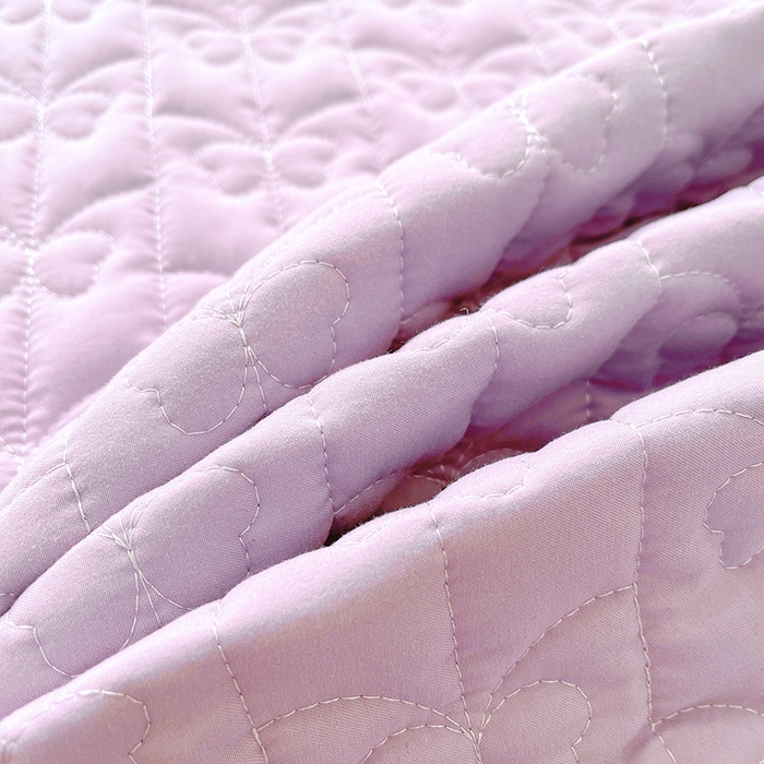 91家纺网 家纺一手货源 找家纺 鼎丰家纺 2025新款蕾丝夹棉床裙-洛可可系列 洛可可-紫