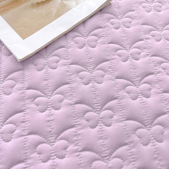 91家纺网 家纺一手货源 找家纺 鼎丰家纺 2025新款蕾丝夹棉床裙-洛可可系列 洛可可-紫