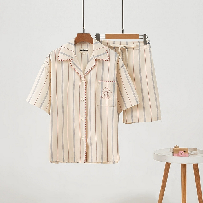 （总）观月轩家纺 2025新款天丝棉短袖短裤套装-小王子