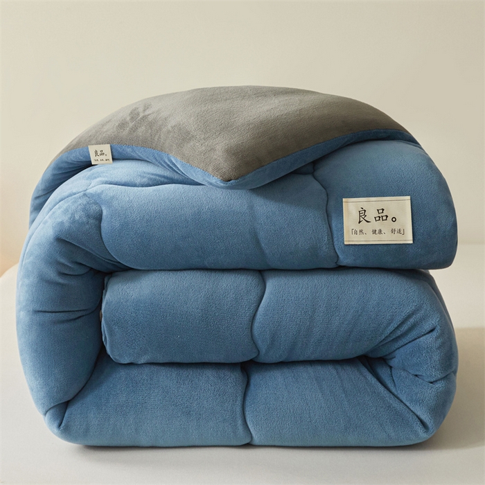 91家纺网 家纺一手货源 找家纺 （总）吉祥家纺 2025新款牛奶绒冬被系列被子被芯