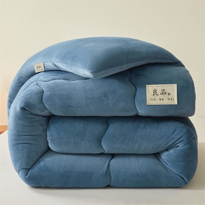 91家纺网 家纺一手货源 找家纺 （总）吉祥家纺 2025新款牛奶绒冬被系列被子被芯