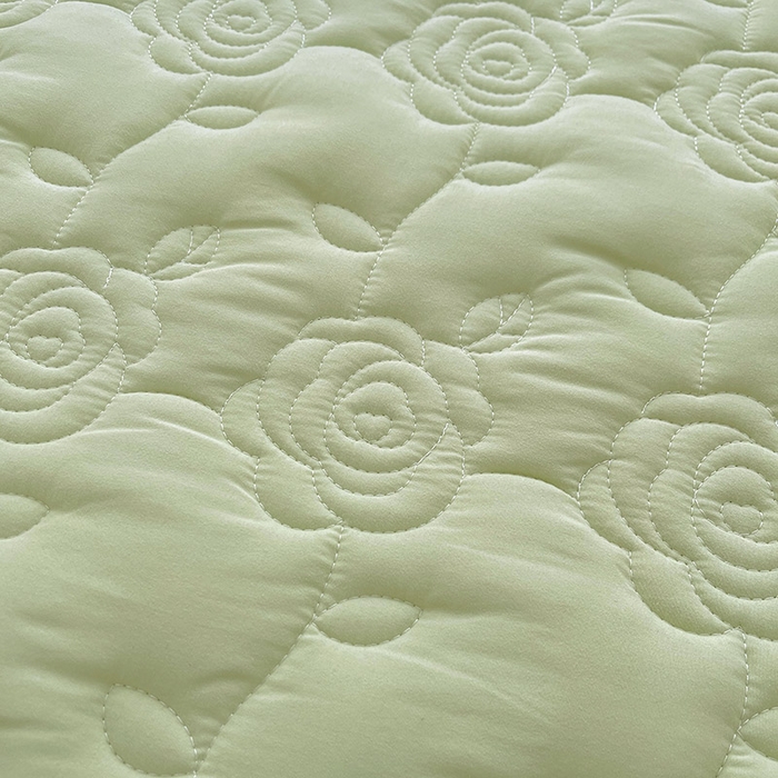 91家纺网 家纺一手货源 找家纺 鼎丰家纺 2025新款纯色夹棉床裙-玫瑰之恋 玫瑰之恋-绿