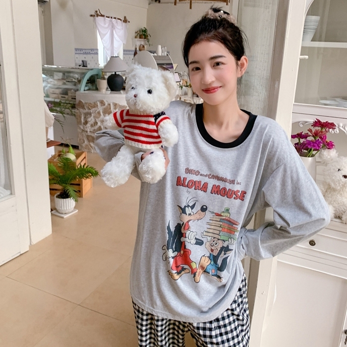 91家纺网 家纺一手货源 找家纺 妍景家居生活馆 2025新款梦境巡游家居服 梦境巡游家居服-黑色