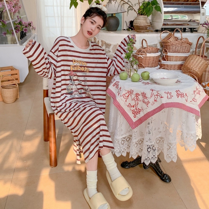 91家纺网 家纺一手货源 找家纺 妍景家居生活馆 2025新款罗曼园记懒人裙 罗曼园记懒人裙-咖色