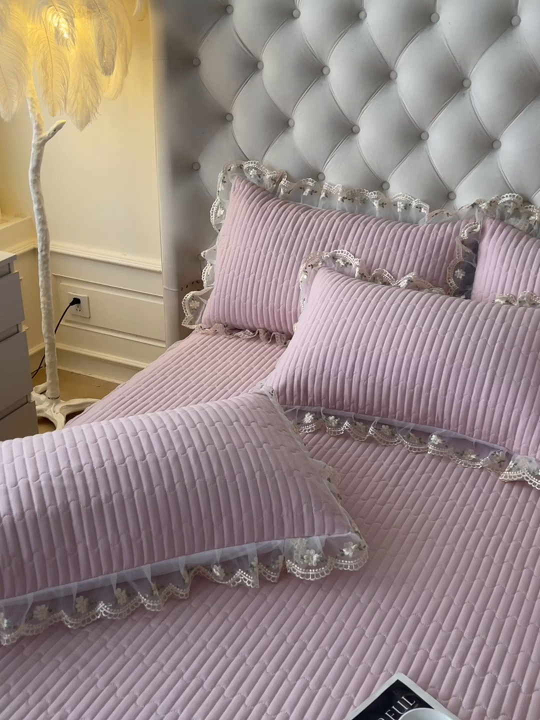 91家纺网 家纺一手货源 找家纺 （总）予梦家纺 2025新款夹棉床裙单床裙单品床裙单件床裙-晨曦