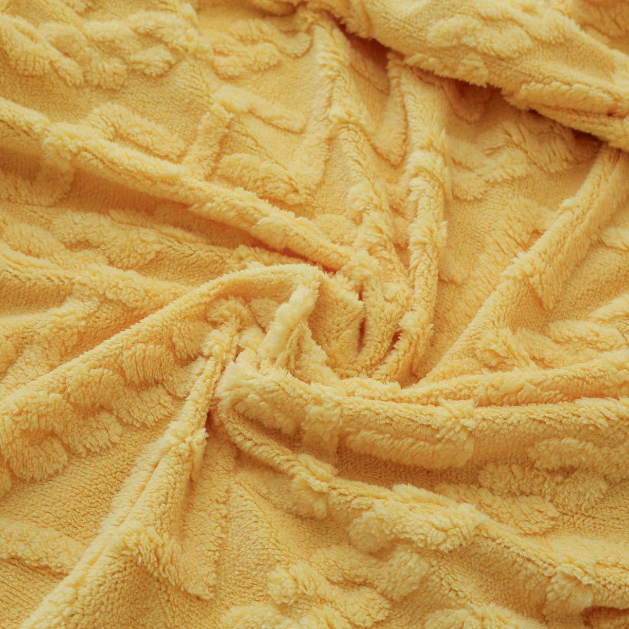 91家纺网 家纺一手货源 找家纺 亚龙工厂店 2025新款亲肤舒适塔肤绒床笠三件套 黄色