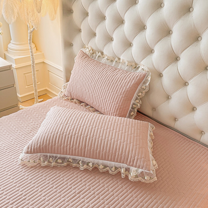 91家纺网 家纺一手货源 找家纺 予梦家纺 2025新款夹棉床裙单床裙单品床裙单件床裙-晨曦 晨曦-豆沙