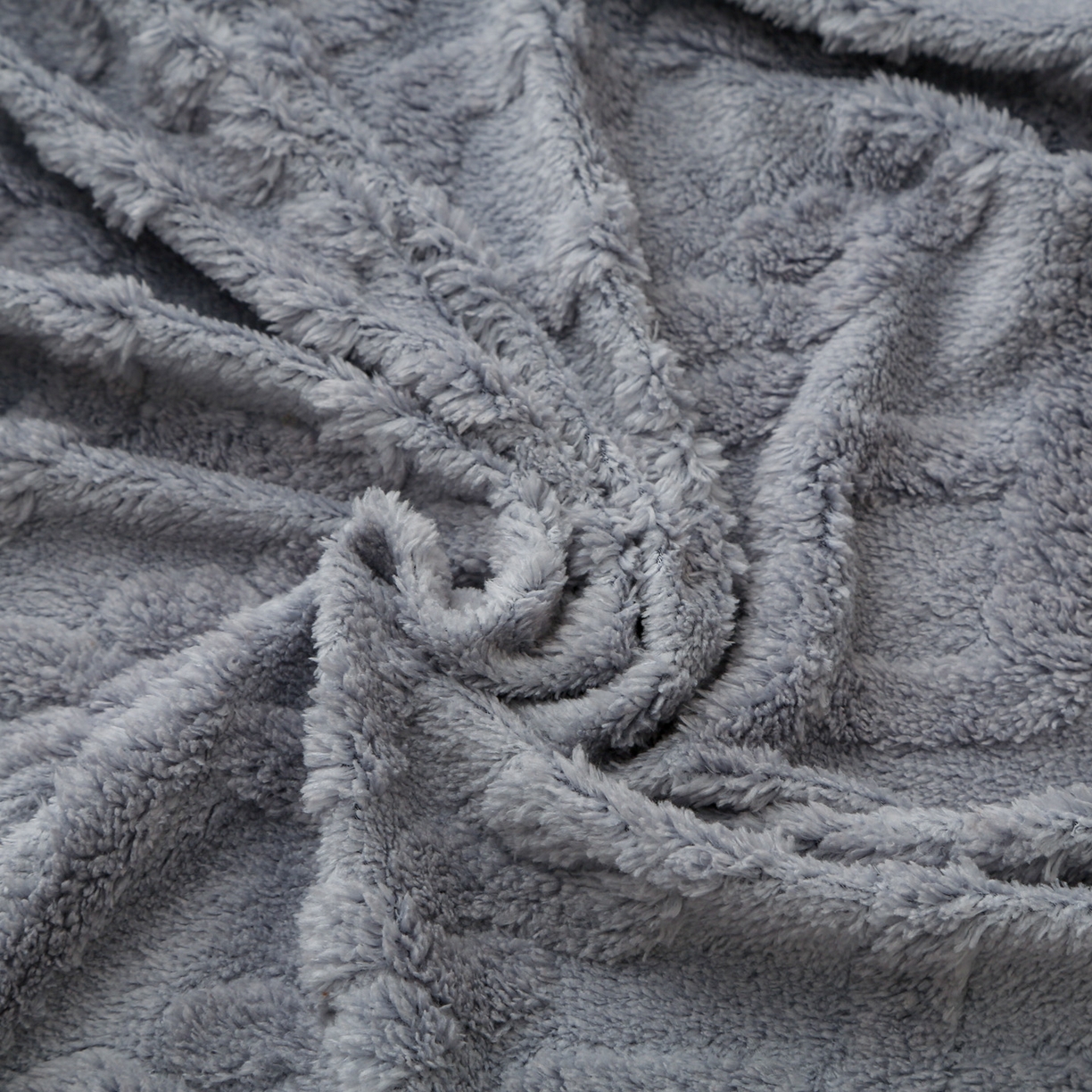 91家纺网 家纺一手货源 找家纺 亚龙工厂店 2025新款亲肤舒适塔肤绒床笠三件套 灰色