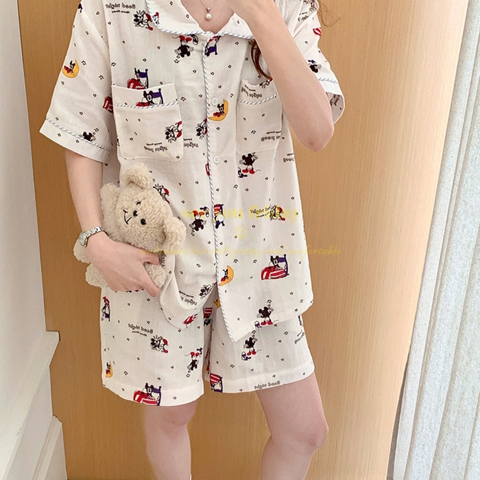 （总）妍景家居生活馆 2025新款韩系波点米奇套装