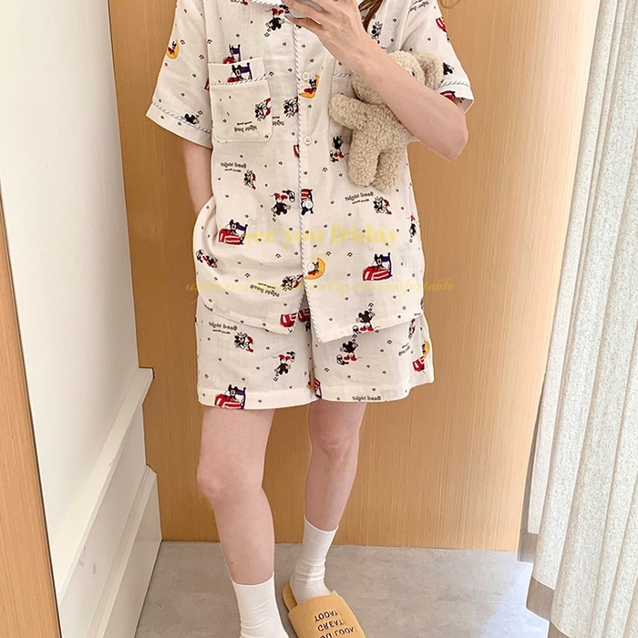 91家纺网 家纺一手货源 找家纺 （总）妍景家居生活馆 2025新款韩系波点米奇套装