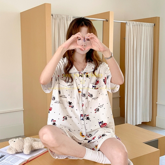 91家纺网 家纺一手货源 找家纺 （总）妍景家居生活馆 2025新款韩系波点米奇套装