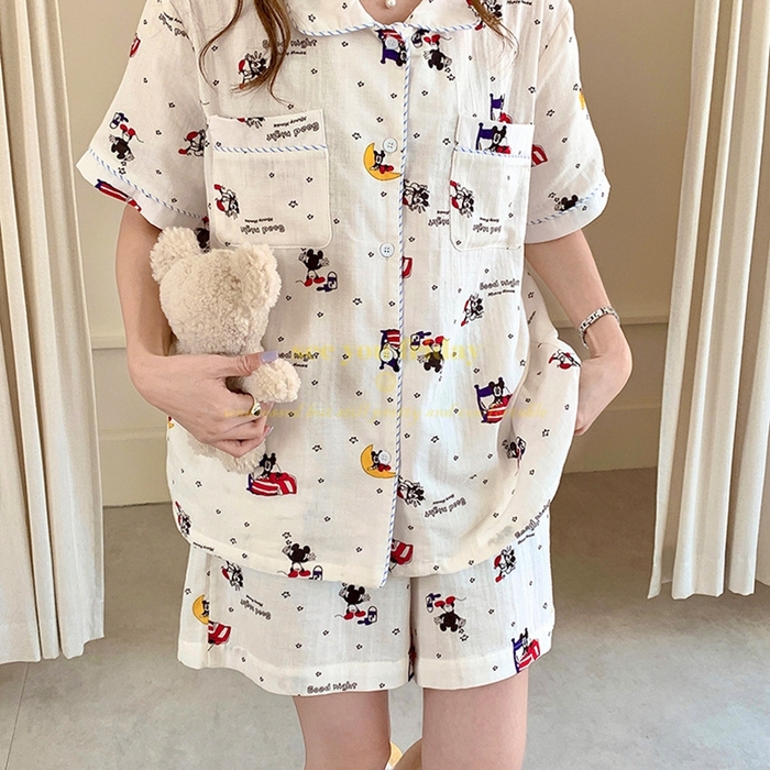 91家纺网 家纺一手货源 找家纺 （总）妍景家居生活馆 2025新款韩系波点米奇套装