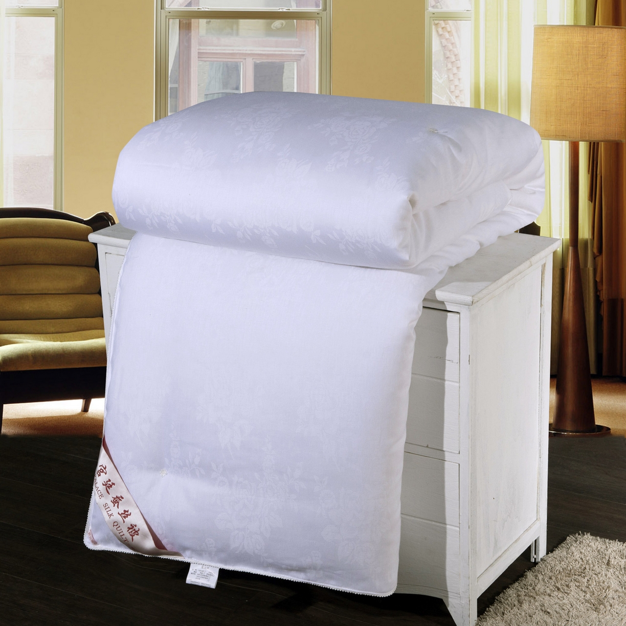 91家纺网 家纺一手货源 找家纺 （总）越宏顺 2025新款全棉80s提花纯棉.被100%桑.保真春秋被