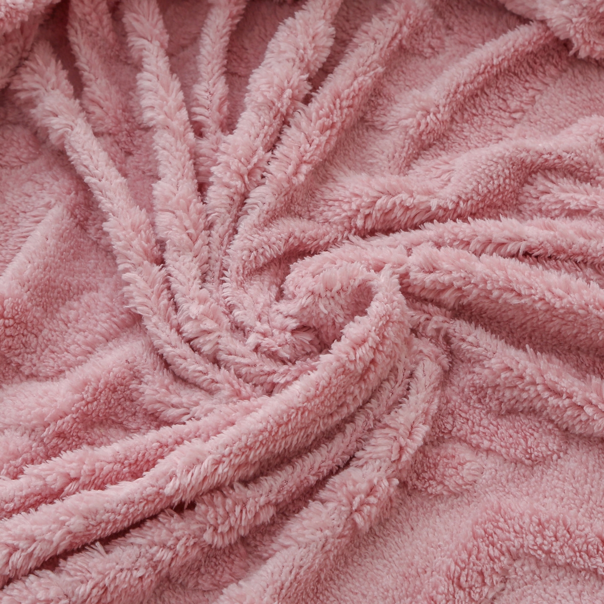 91家纺网 家纺一手货源 找家纺 亚龙工厂店 2025新款亲肤舒适塔肤绒床笠三件套 粉色