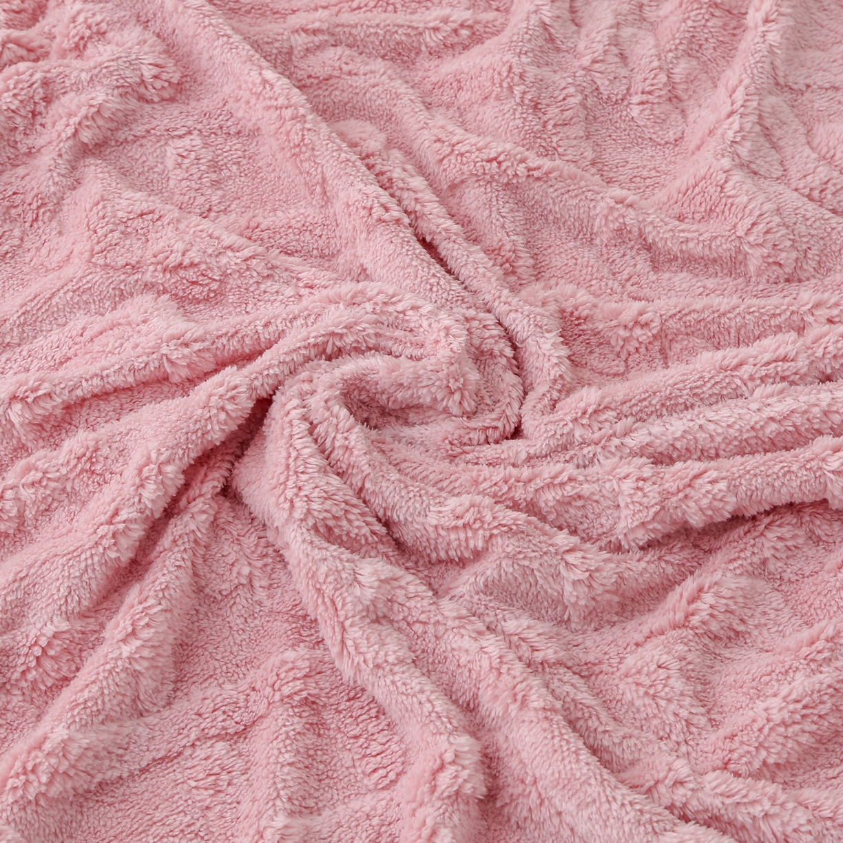 91家纺网 家纺一手货源 找家纺 亚龙工厂店 2025新款亲肤舒适塔肤绒毛毯盖毯毯子 粉色